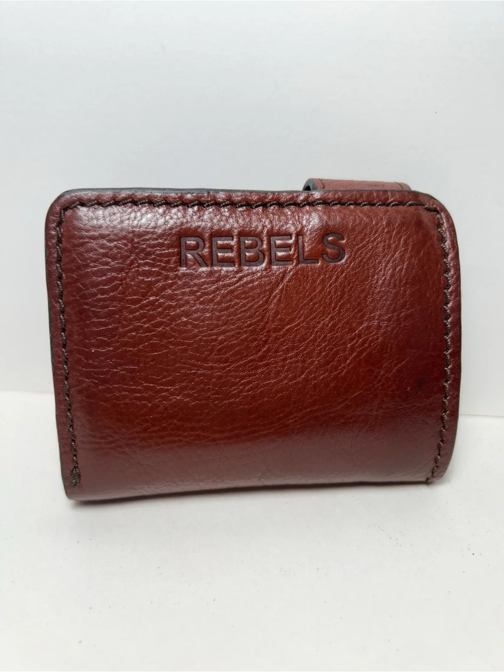 Hidesign Bose W2 Men's Genuine Brown Leather Wallet, Rebels Collection, EUC